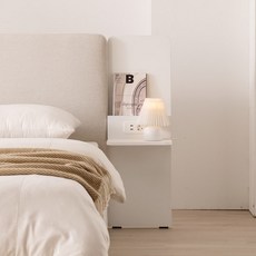 [삼익가구] NEW빌라드 패브릭 호텔 수납침대 SS Q 슈퍼싱글 퀸, 화이트