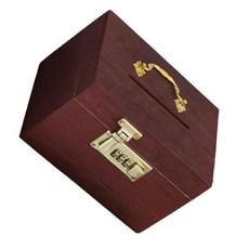 빈티지사과상자 Vintage Style Wooden Box Piggy Bank Money Case Organizer with Lock Treasure for Children, 1개, 1) 라일락 - 빈티지사과박스