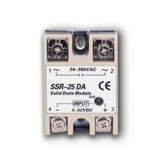 Ssr 10Da 10A 40A 솔리드 스테이트 릴레이 Din 25A Ssd 레일 30A Dc 전압 제어 라디에이터 솔리드 스테이트 Ssr40Da rele12 V 20A 모듈, [02] 25A DC AC