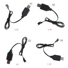 스카이 바이퍼 무인 항공기 헬리콥터에 대 한 3.6V 4.8V 6V 7.2V 블랙 USB 충전기 어댑터 케이블 유니버설|부품 & 액세서리|, 단일, 1개, A2