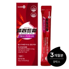 블러드원 혈당스틱 바나바 흡수가 빠른 자몽맛 액상스틱 당 0g 당뇨 혈당 케어, 9개, 200g