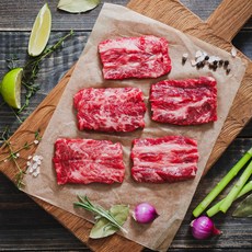 한우1+갈빗살(늑간살) 200g+200g+200g+200g, 4개, 200g