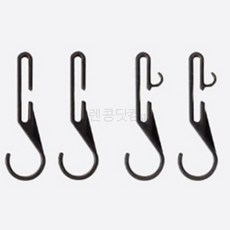 렌콩 헤드랜턴용 안전모 고정 클립 안전모헤드랜턴, 4개