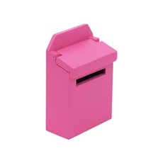 북유럽 미니어처 나무 가구 1:12 dollhousetoys에 대 한 다채로운 외부 우편함 사서함 생일 파티 선물 크리, 03 분홍색_02 미국
