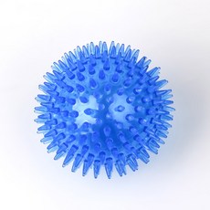 애완견 장난감 고양이 강아지 울리는 장난감 땡땡이 소리 나는 이빨 청소 공 TPR 훈련 애완 동물 이빨, 1개, 02 Blue_01 XS 5.5CM