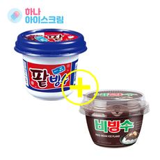 롯데제과 일품팥빙수6개 빙그레비빙수6개 한박스 아이스크림, 12개, 240ml