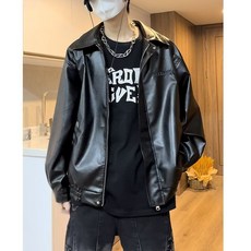 가죽자켓 남성 자켓 봄 가을 간절기 루즈핏 캐주얼 아우터 빅사이즈