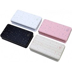 품목 보관용 뚜껑이 있는 4팩 Tin Box 직사각형 베이비 샤워 파티 특혜 비상 키트 기도 상자 주최자, 단일옵션