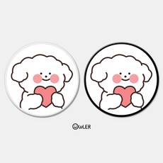 아울러마켓 하트 몽그리 유광 그립 스마트톡 거치대