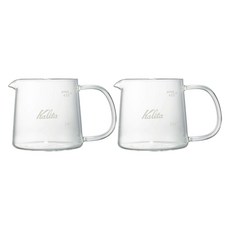 칼리타 내열 글라스 서버 저그400, 2개, 400ml 2개, 400ml