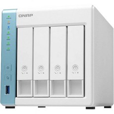 12TB 스토리지 용량의 QNAP 4 Bay Home NAS 사전 구성된 RAID 5 Seagate IronWolf 드라이브 번들 1GbE 포트 2개TS431K44RUS, 4-bay - qnap