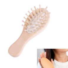 새로운 베이비 케어 순수 천연 양모 아기 나무 브러시 빗 브러시 아기 헤어 브러시 신생아 헤어 브러시 유아 빗 머리 마사지