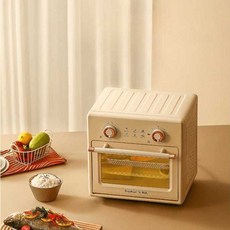 복합오븐 전자레인지겸용 에어프라이어 18L 대용량, 업그레이드 3종세트-화이트