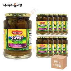 푸드올마켓_ 낼리스위트 스위트 앤 크런치 홀스 680g /피클 한박스 (680g(710ml) x 12ea), 12개, 710ml