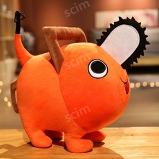 포치타 체인소맨 포치타 인형 전기톱 봉제 인형 만화 캐릭터 애착인형 10cm 40cm 덴지 25cm A