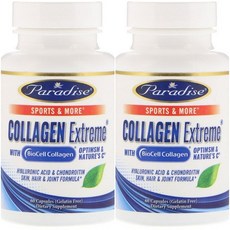 Paradise Herbs 바이오셀 콜라겐 BioCell Collagen Extreme 60캡슐x2팩, 1개, 1