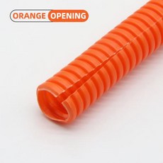 슬리브 호스 스레딩 PP 플라스틱 5m 1 75mm345mm 보호 주름관 주름관 m 와이어 절연 호스 10m, 1개, 169) Orange Open AD 34.5 x ID