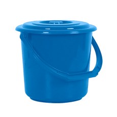 카시안 파트너 바케스 NA 플라스틱 양동이 음식물 쓰레기통 휴지통, 1개, 4L(블루)