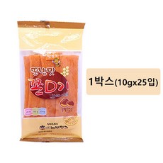 놀부명과 꿀밤맛 쫀디기 110g x 25개 1박스 추억의 불량식품 엄지 척