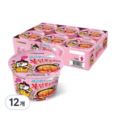 불닭볶음면 까르보 큰컵 105g, 12개 12개