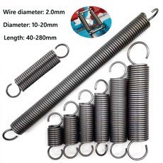 개방 장력 스프링 확장 연장 와이어 직경 2.0mm 10mm-22mm 1개, [05] OD 15mm, [14] 170mm