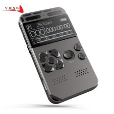 휴대용 HD 스튜디오 디지털 오디오 사운드 보이스 레코더 딕 터폰 WAV MP3 플레이어 녹음 펜 50m 소음 감소 지원 64G|디지털 음성 녹음기|, 1개, Black, 러시아
