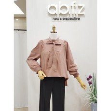[갤러리아] ab.f.z[20S/S]넥라운드베이직타이블라우스(ABU3GB21)