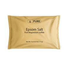 퓨어 식용 앱섬 솔트 마그네슘 설페이트 4oz(113g) Pure Epsom Salt, 113g, 1개