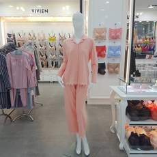 비비안 비비안 모달 레이스 포인트 여성잠옷세트 WP502