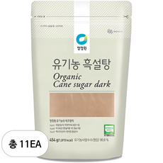 청정원 유기농 흑설탕, 11개, 454g