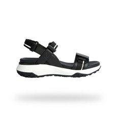 제옥스 여성 소라피스 그립 플랫폼 샌들 블랙