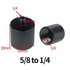 FEICHAO-금속 1/4 &quot;3/8&quot; 5/8 M6 수-암 나사 마운트 변환기 어댑터 카메라 마이크 브래킷 스탠, 10 Type J for Tripod, 1개