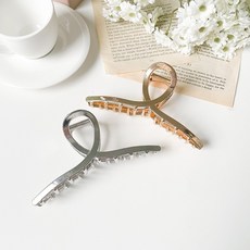크로스 꼬임 메탈 대왕 숱마니 집게핀