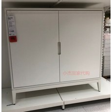 IKEA 실내 국내 라이키치 탐구함 궤짝 브라운 식탁의 가장자리 장식장 주방 키친 수납, 화이트 더블도어