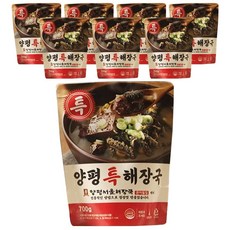 큰아들집 양평 서울 해장국 특해장국 국내산 한우 소양 우거지 선지 시레기 국밥, 8개, 700g