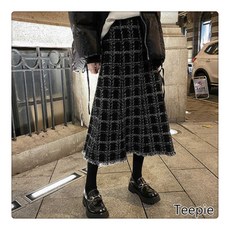 티피 출산 스커트 가을과 겨울 패션 스커트 벨리 조절 스커트