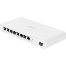 유비쿼티 Ubiquiti Networks WISP MicroPoP 애플리케이션용 UISP-S 기가비트 PoE 스위치 8 x GbE RJ45 포트 1 1G SFP 팬리스 열 냉각 - 유비쿼티