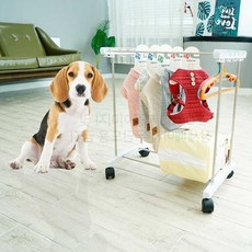 강아지 옷걸이 애견 행거 고양이 반려동물 의류 보관대, 1개