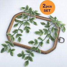 공구리 leaf set 레이스 잎사귀자수 DIY 빅와펜 와펜패치 모티브 손바느질용 의류리폼자수