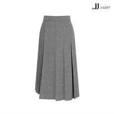 JJ지고트 언발 플리츠 울 스커트 GJCA0SK51