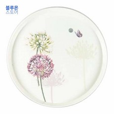블루몬 쟁반 원형 민들레 중 오봉 트레이 원형트레이 원형쟁반
