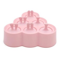 뚜껑 큐브 팝 주방 실리콘 캔디 몰드, 4.핑크B