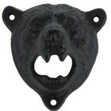 Wish Dayz Cast Iron Wall Mount Bear Teeth Bite Bottle Cap Open/303170