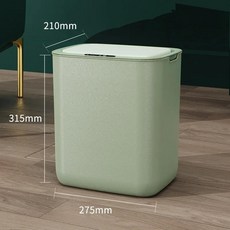 스마트 유도 쓰레기통 대용량 자동 개폐, 3.18L light green, 1개