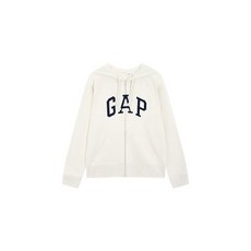 갭 GAP Adults 여성 헤리티지 로고 래글런 후드 집업_라이트베이지 5123327001 2306826407020069 343990