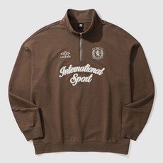 [국내백화점판/AS가능] UMBRO 엄브로 UK 헤리티지 하프집업 맨투맨 긴팔 (라즈베리)