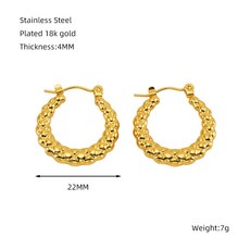 눈물의여왕 김지원 골드 링 귀걸이 티타늄 7회 홍해인 의상