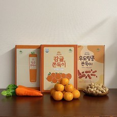 제주 감귤쫀득이 & 당근쫀득이 & 우도땅콩쫀득이 (각 1BOX 씩), 1개 - 제주도순토d9