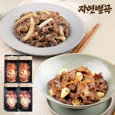 자연별곡 비법 양념 소불고기 2pk + 통마늘 간장 불고기 2pk (총 800g 냉동)