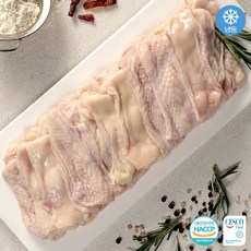 [맛난꼬꼬 스킨(닭껍질)] 국내산 스킨 닭껍질 튀김용 (냉동), 1kg, 2개